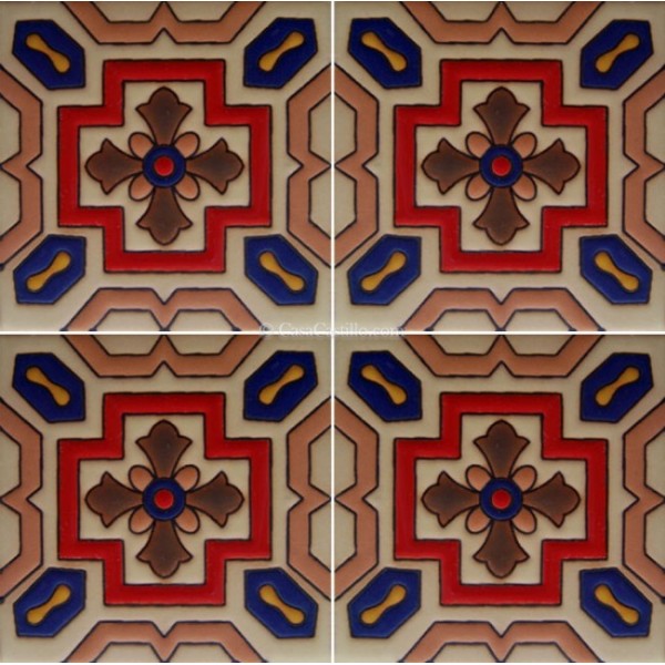 Mexican Ceramic High Relief Tile Rvl 134 2x2 600x600.JPG