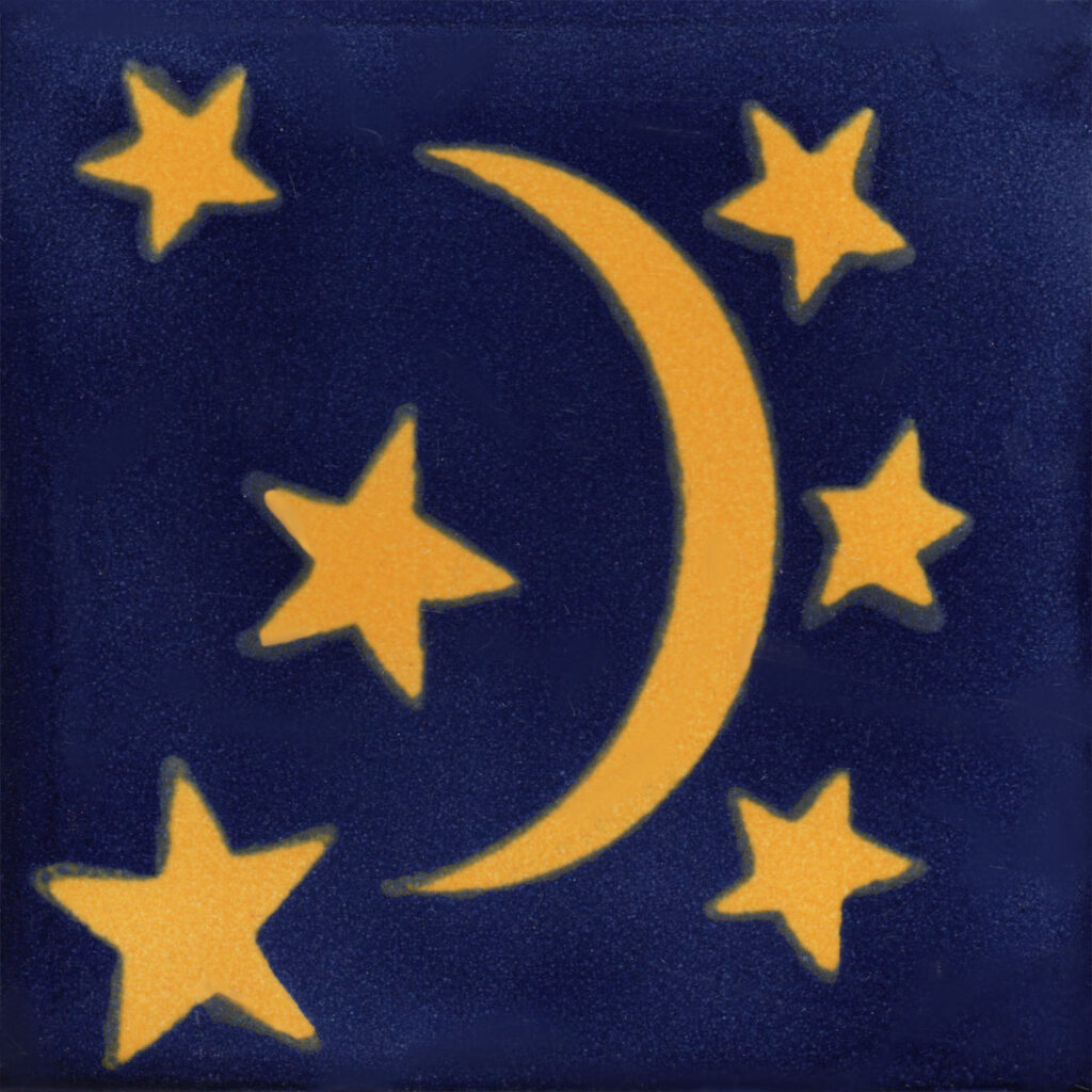 Mexican Talavera Tiles Moon 4