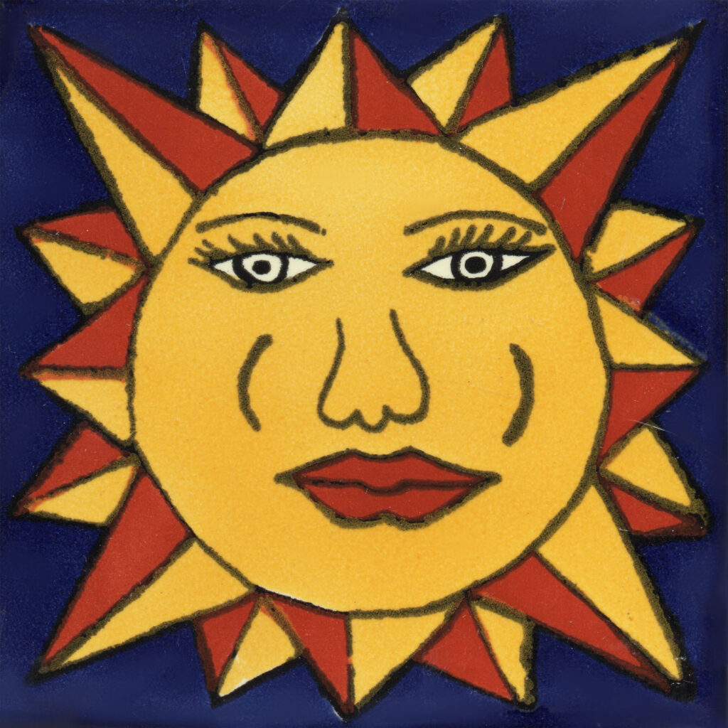 Mexican Talavera Tiles Sun 5