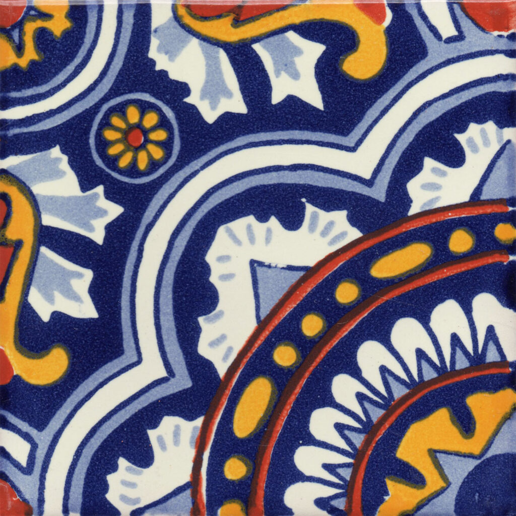 Mexican Talavera Tile Caleidoscopio