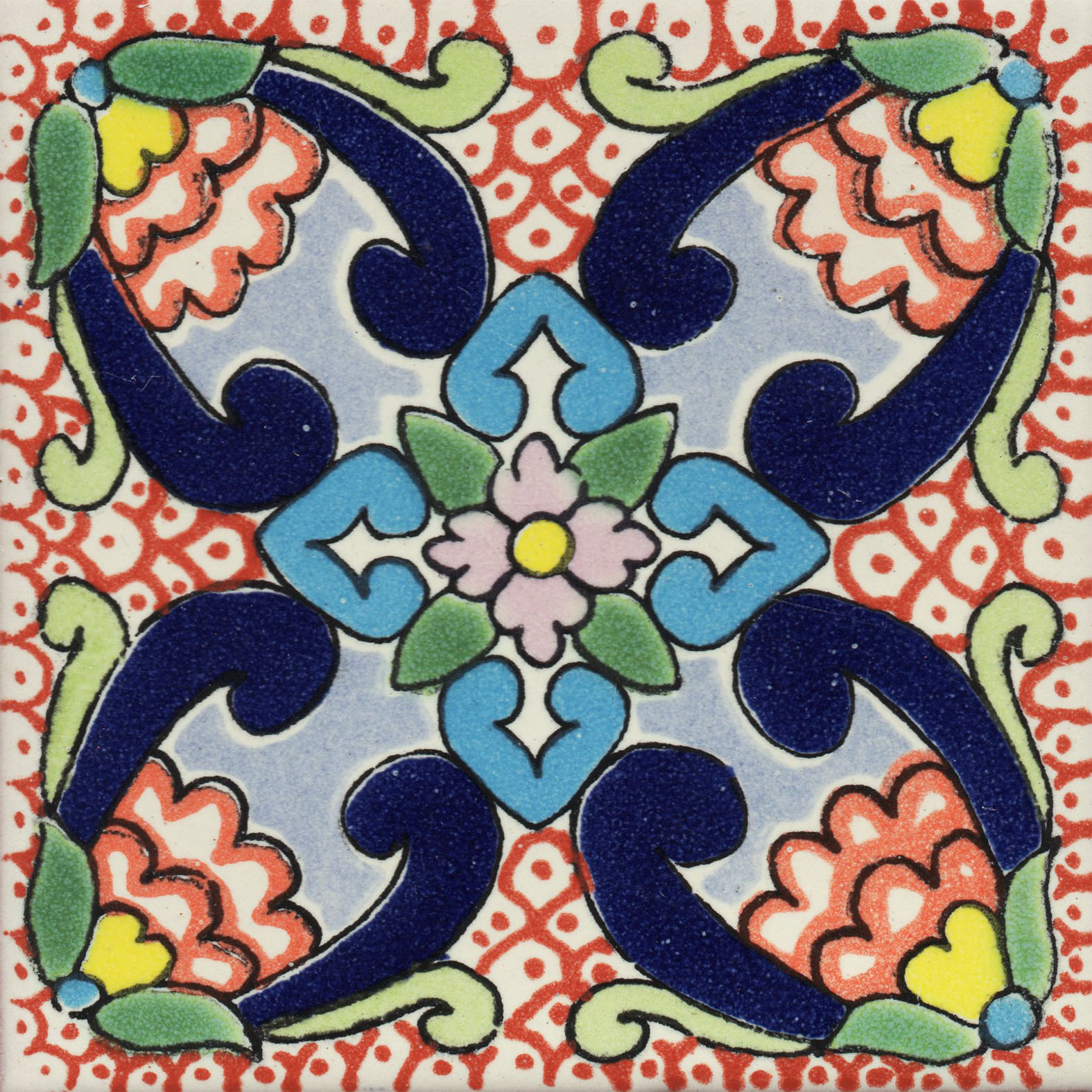 Mexican Talavera Tile Samantha