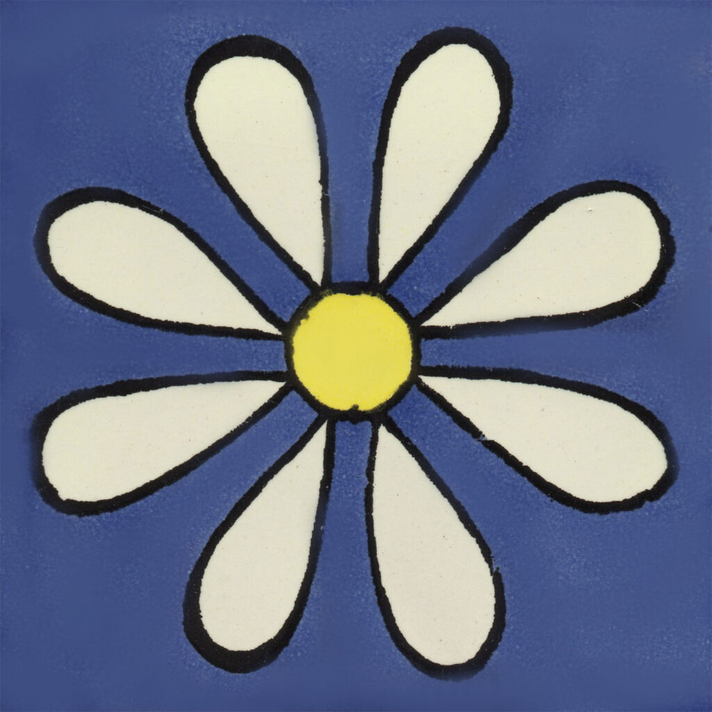 Mexican Talavera Tiles Daisy 1