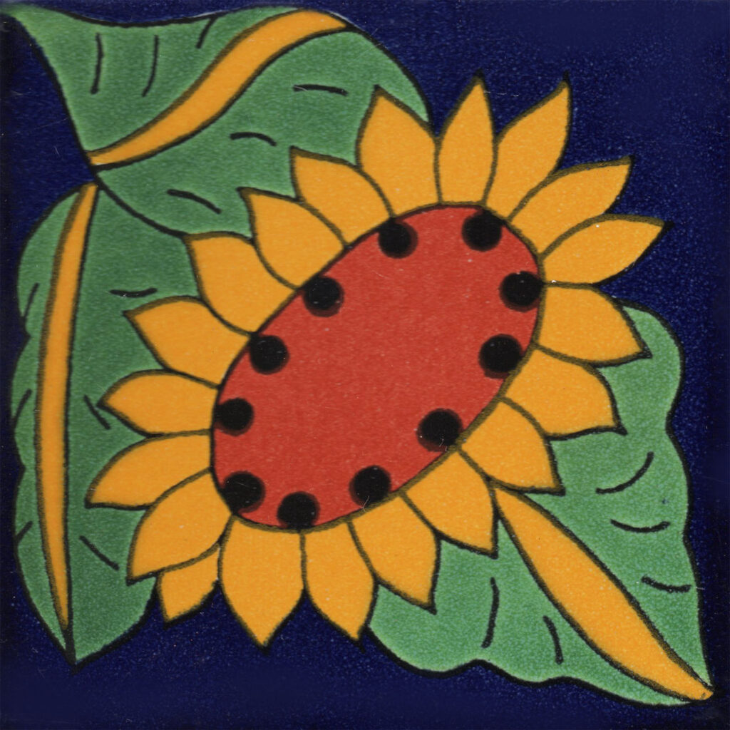 Mexican Talavera Tiles Sunflower 6