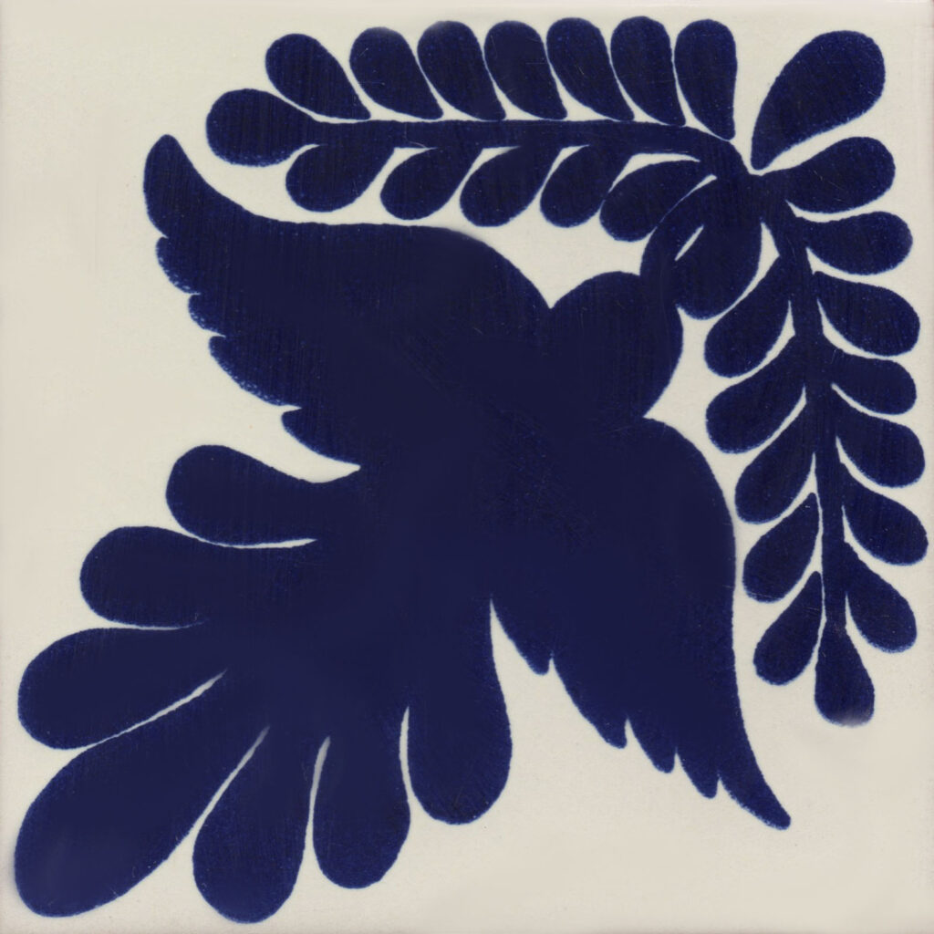 Mexican Talavera Tile Dove 3