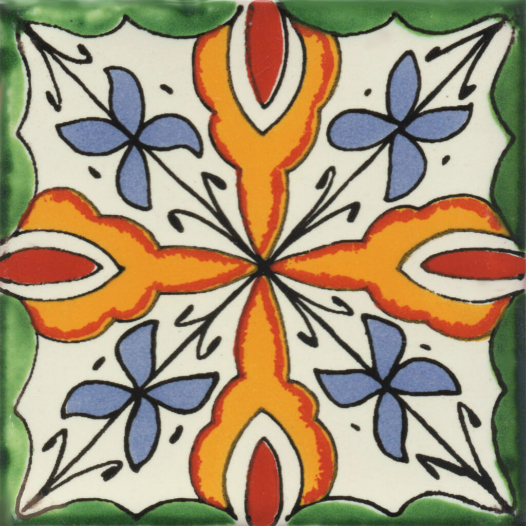 Mexican Talavera Tile Napoli