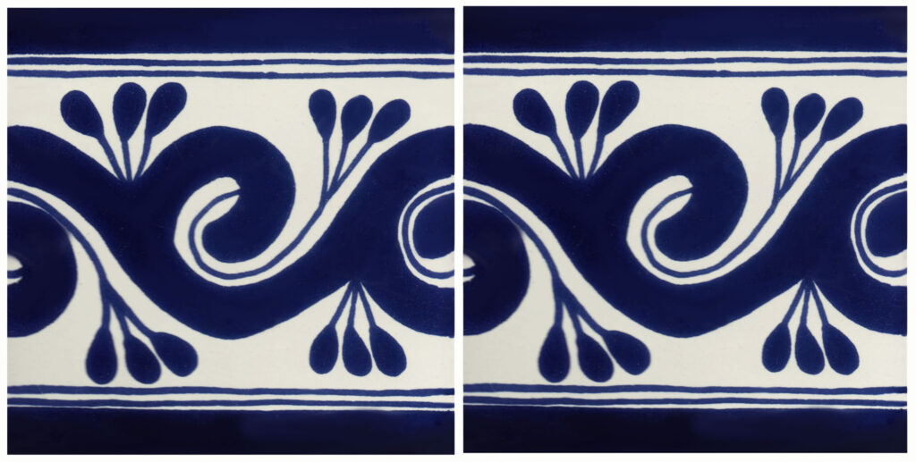 Mexican Talavera Border Tile Berceo