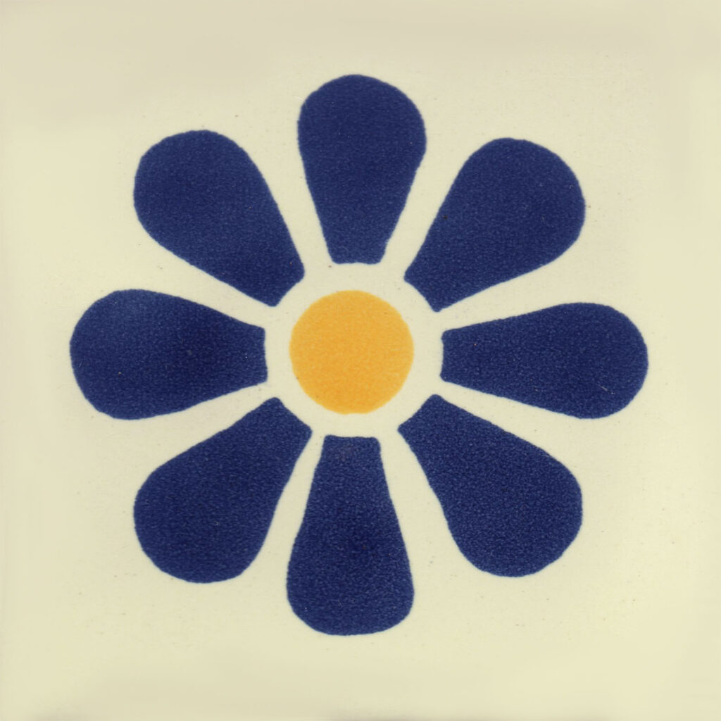 Mexican Talavera Tile Daisy 4