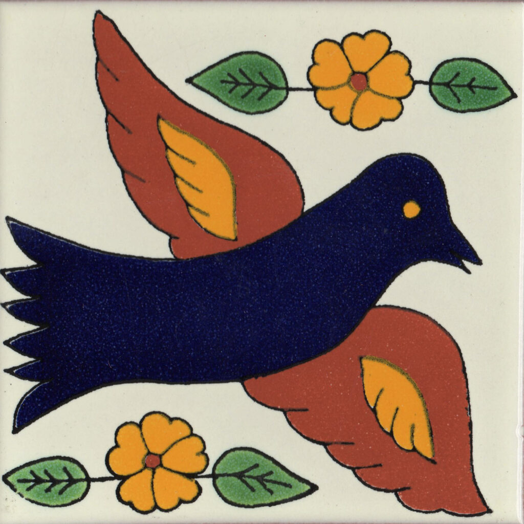 Ceramic Frost Proof Tiles Bird 6