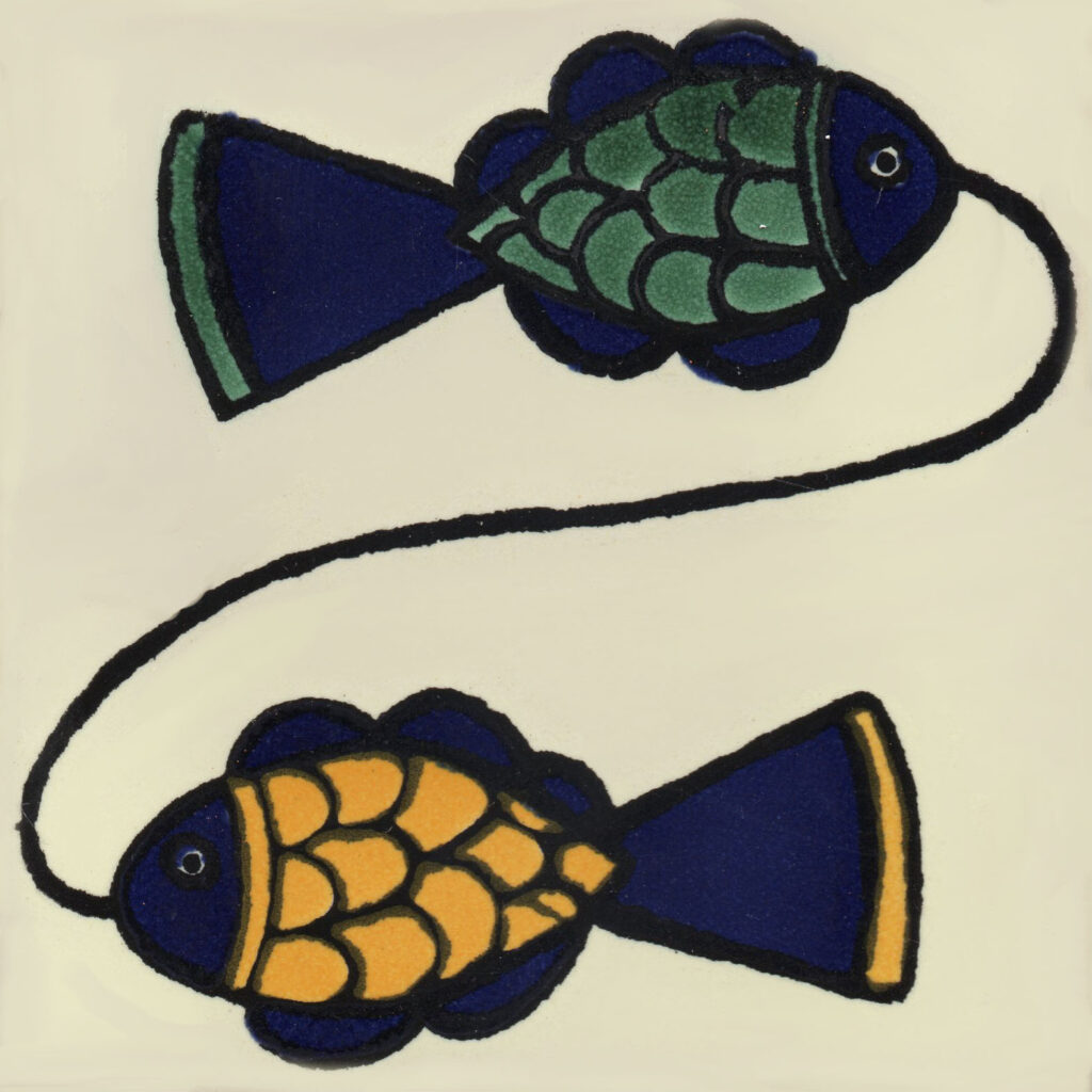 Ceramic Frost Proof Tiles Fish 4