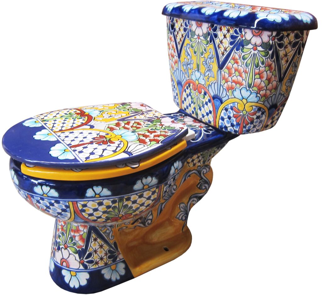 Talavera Toilet Set Queretaro