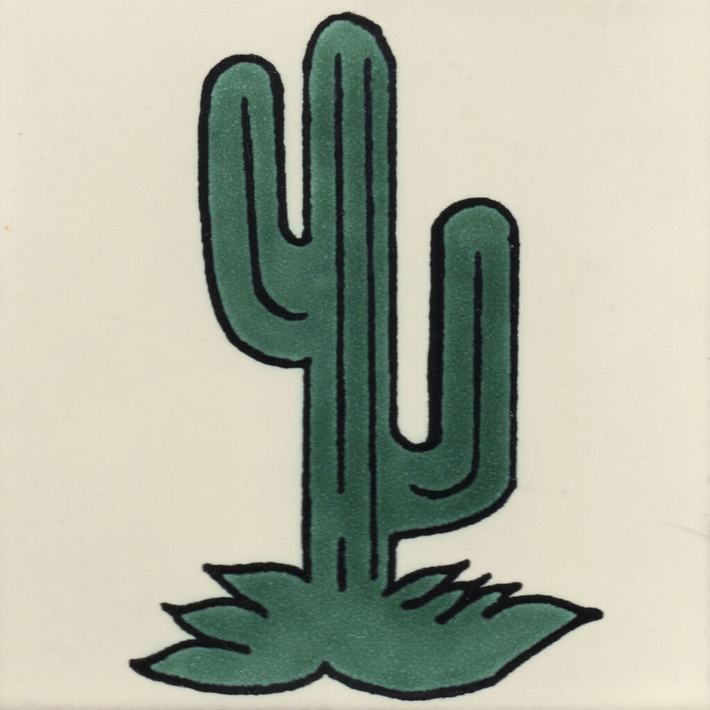 Ceramic Frost Proof Tiles Cactus 3