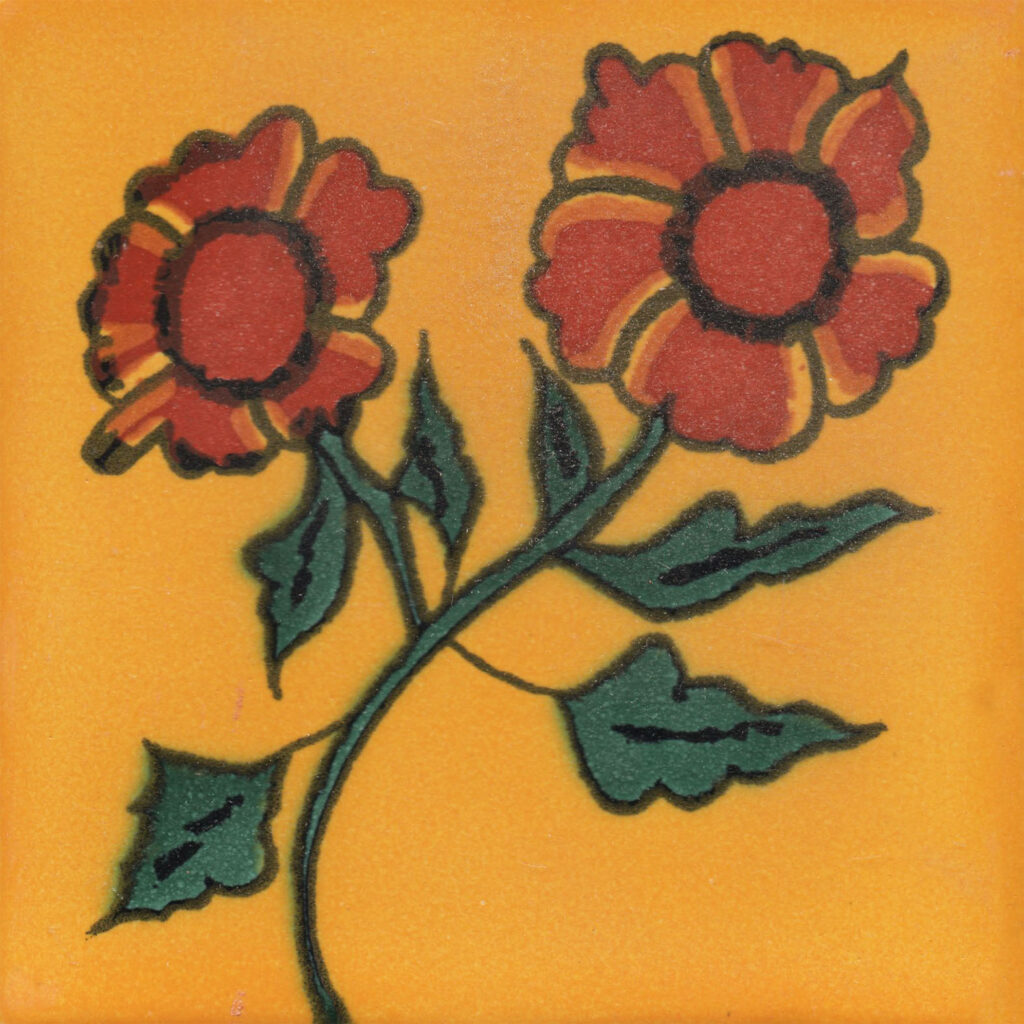 Mexican Talavera Tiles Flowers 1