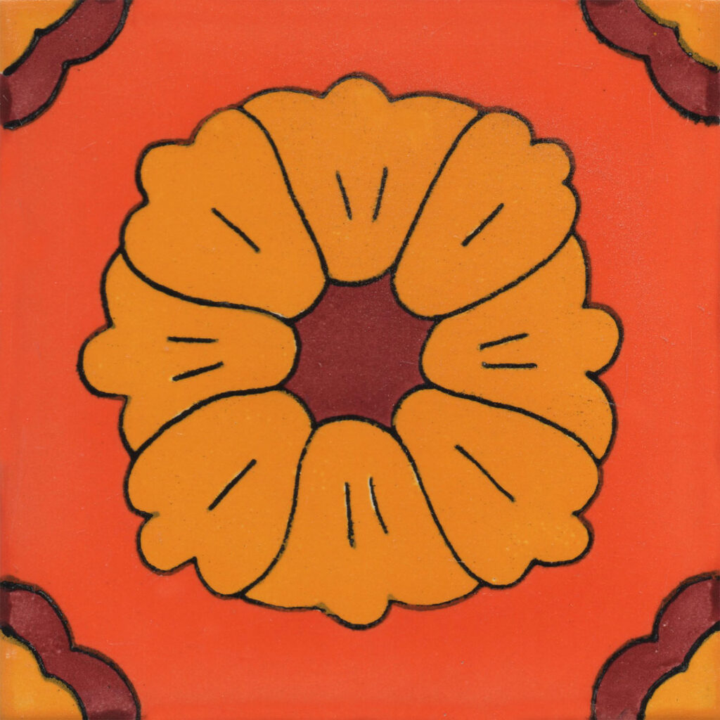 Mexican Talavera Tiles Flowers 2