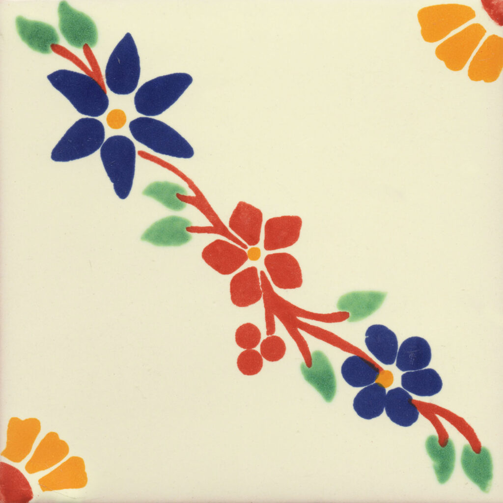 Ceramic Frost Proof Tiles Flowers 3