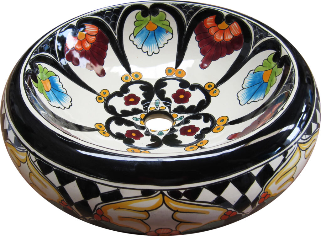 Talavera Round Vessel Sink Donut Gallardo