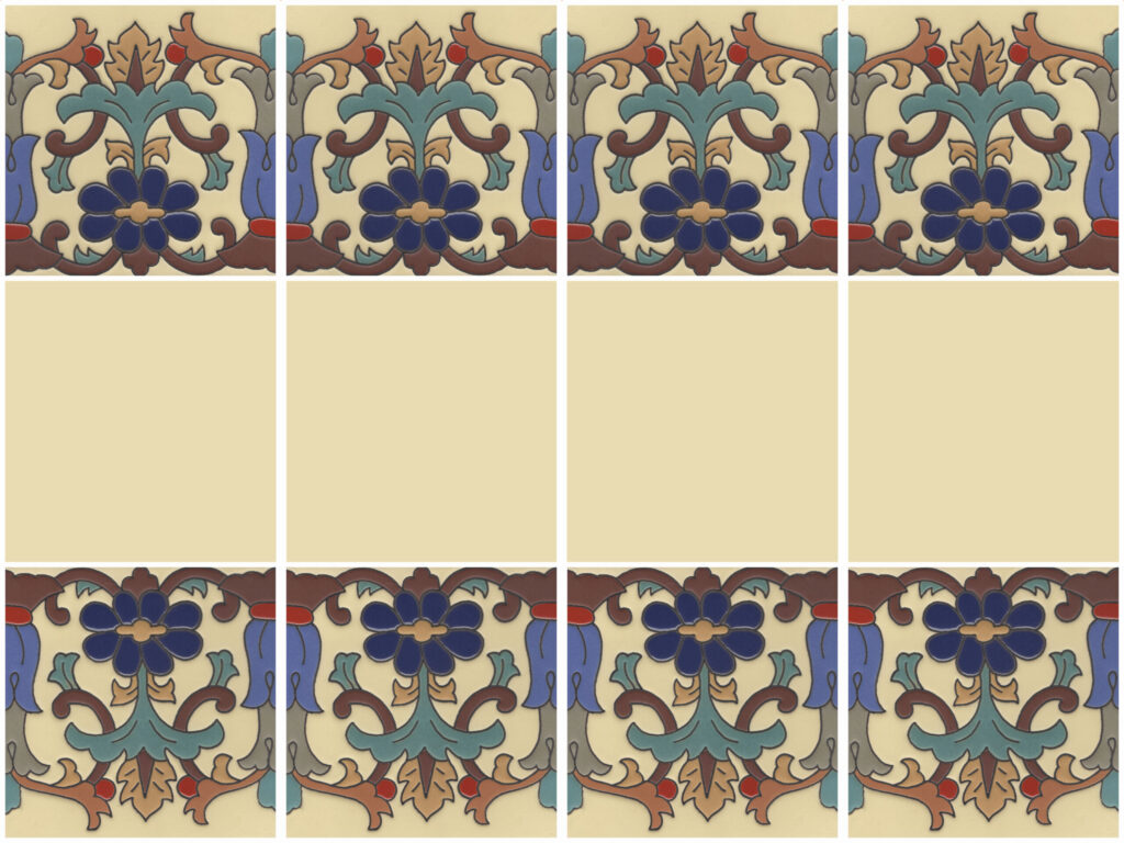 Ceramic High Relief Border Tile Cuenca