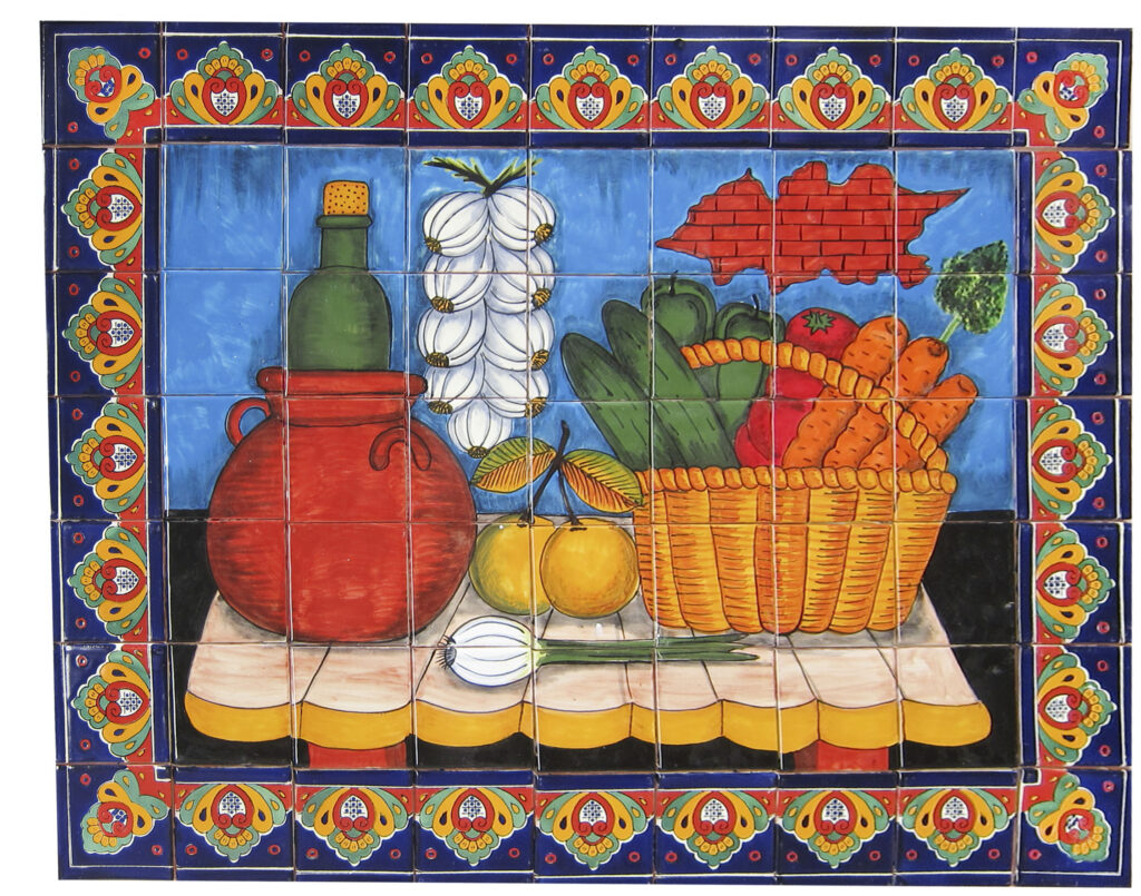 Mexican Talavera Mural Bodegon 1