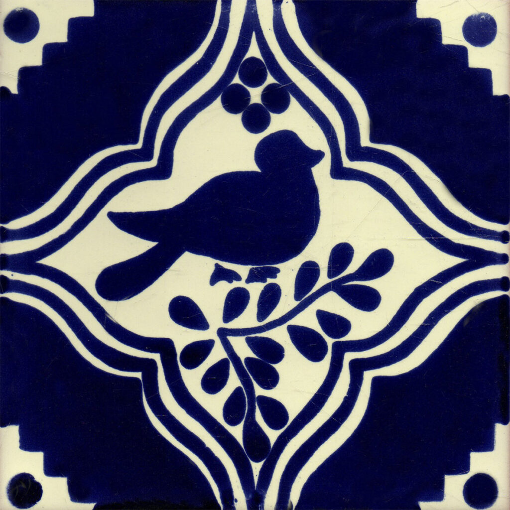 Mexican Talavera Tiles Dove 1