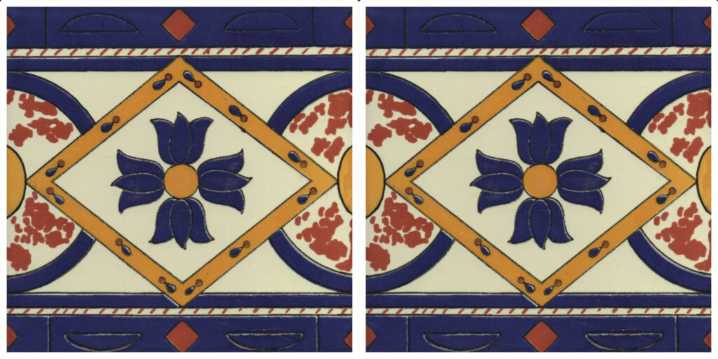 Mexican Talavera Border Tile Pueblo Viejo