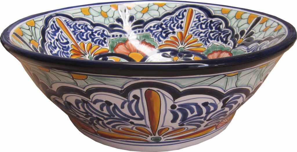 Mexican Talavera Vessel Sink VS13