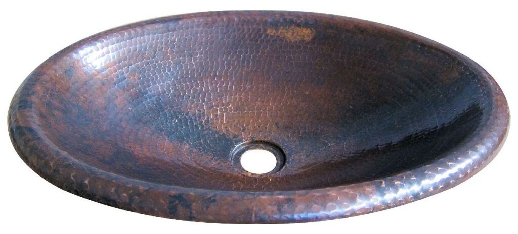 Copper Sink Oval Elementariness