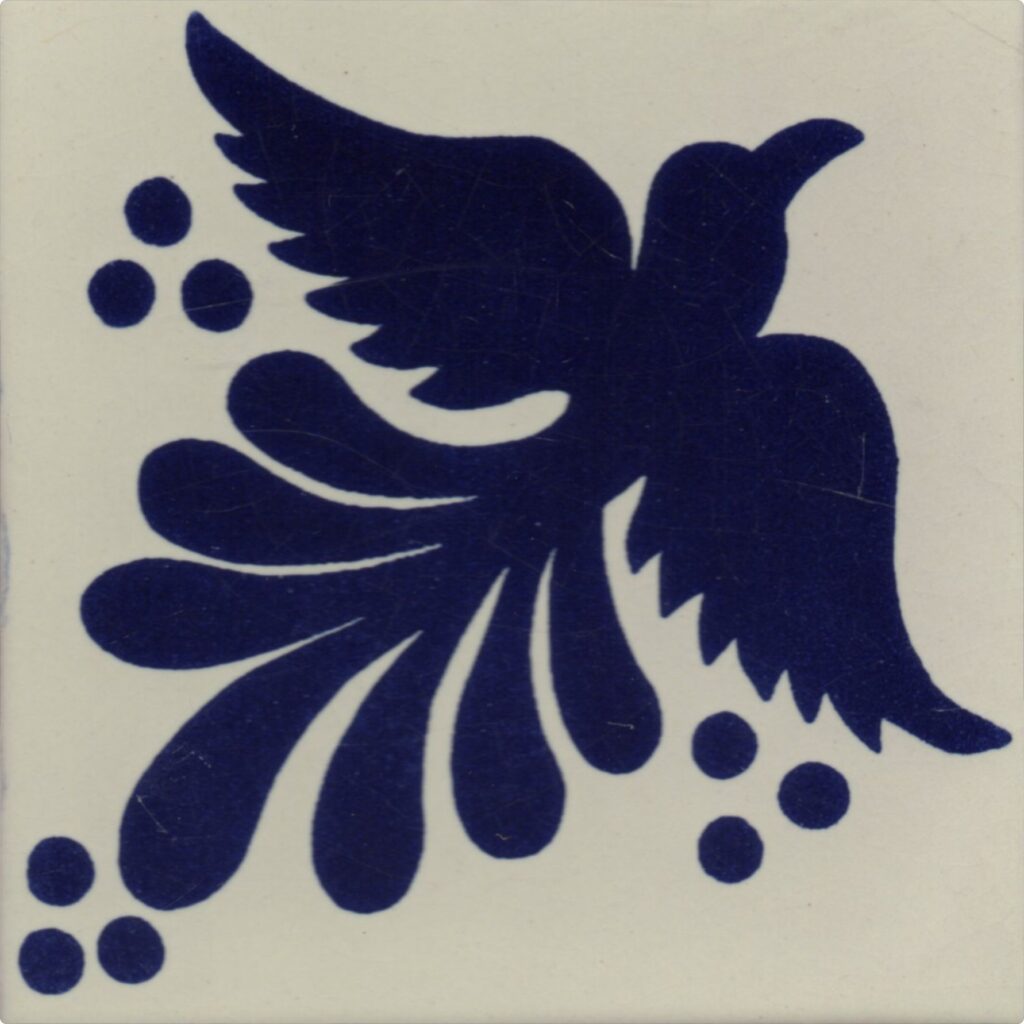 Mexican Talavera Tiles Dove 9