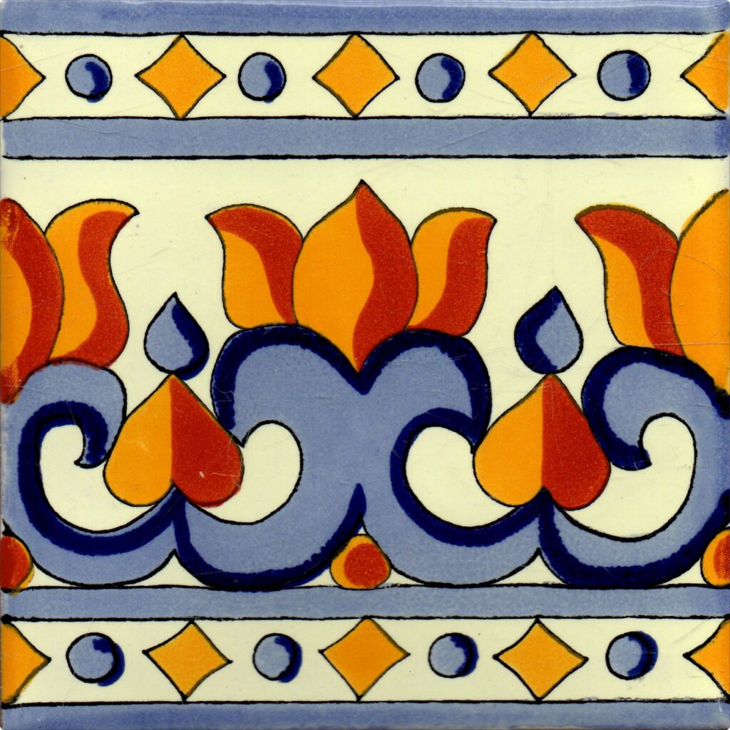 Mexican Talavera Border Tile Andria