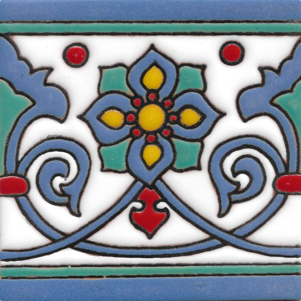 Ceramic High Relief Border Tile Navarres