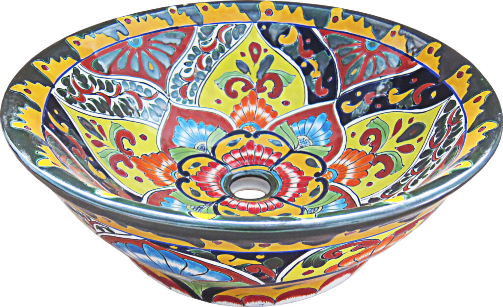 Mexican Talavera Vessel Sink VS15