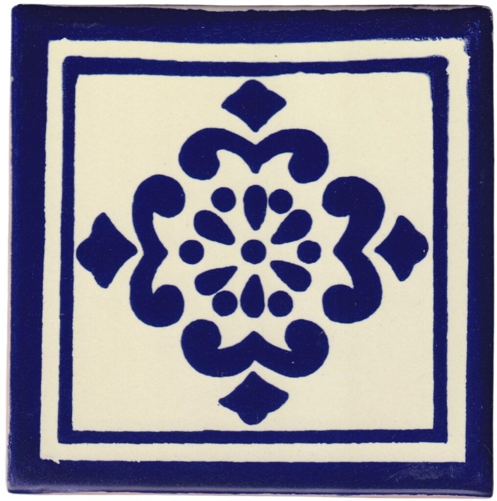 Mexican Talavera Tile Hierro