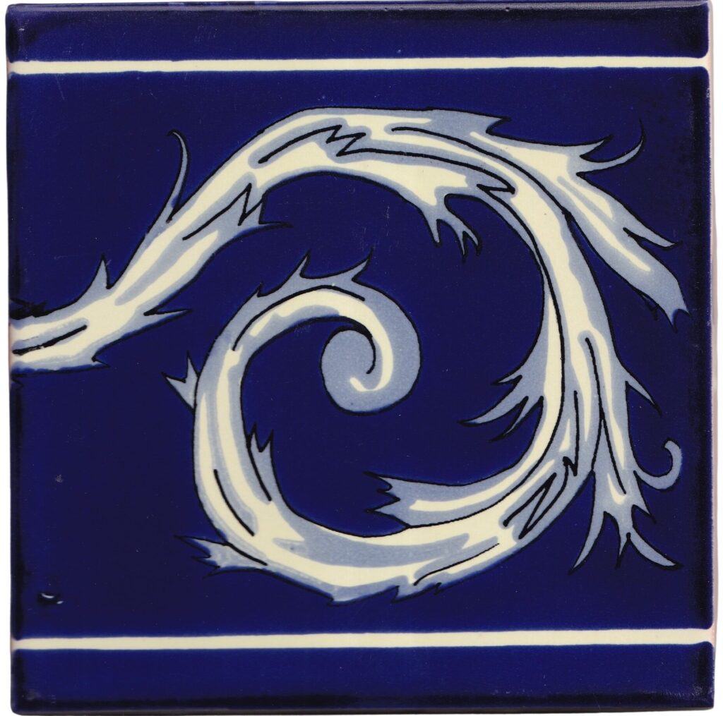 Mexican Talavera Border Tile Magdalena