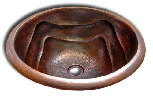 Copper Sink Round Flow