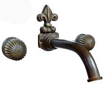 Mexican Bronze Faucets Set Santa Fe