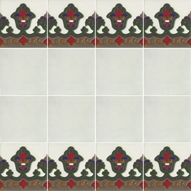 Ceramic High Relief Border Tile Gillon