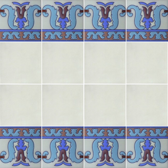 Ceramic High Relief Border Tile Fuenlabrada