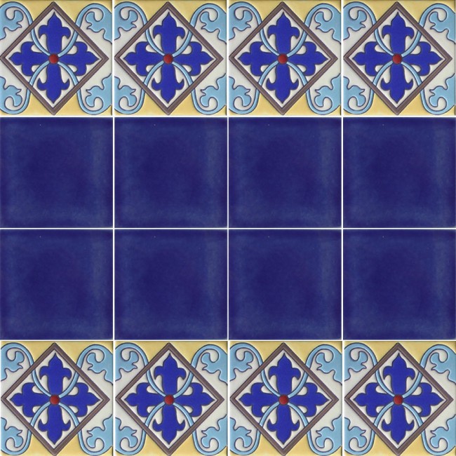 Ceramic High Relief Border Tile Aranjuez