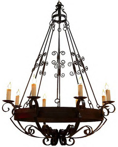 Iron Chandelier Aurora