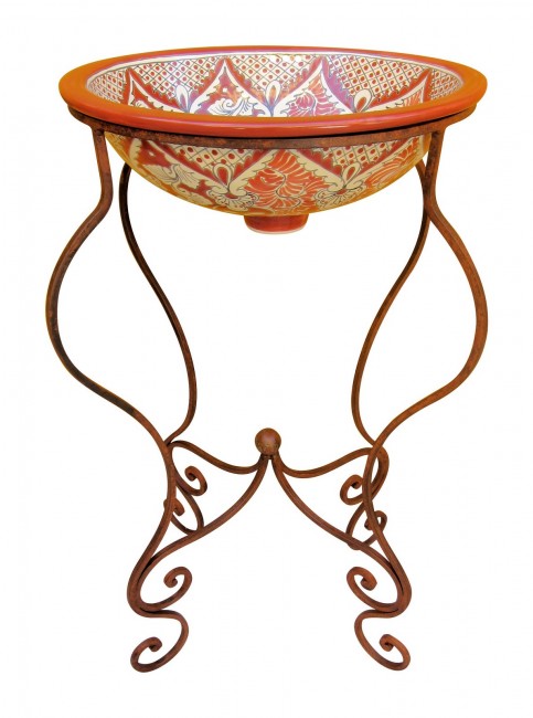 Mexican Iron Sink Stand Pilar