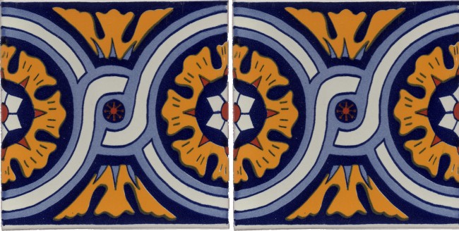 Mexican Talavera Border Tile Laredo