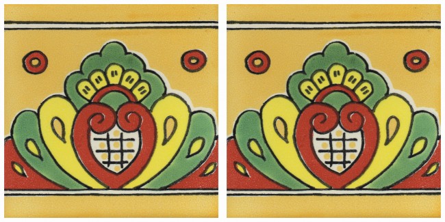 Mexican Talavera Border Tile Tamuin