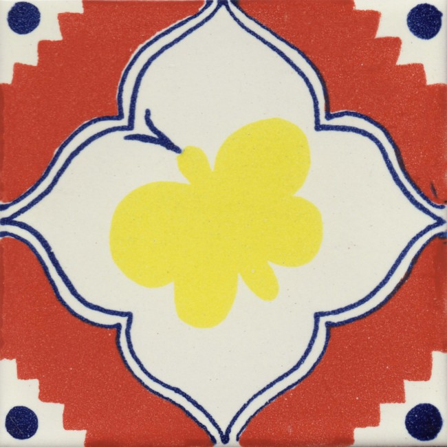 Mexican Talavera Tiles Butterfly