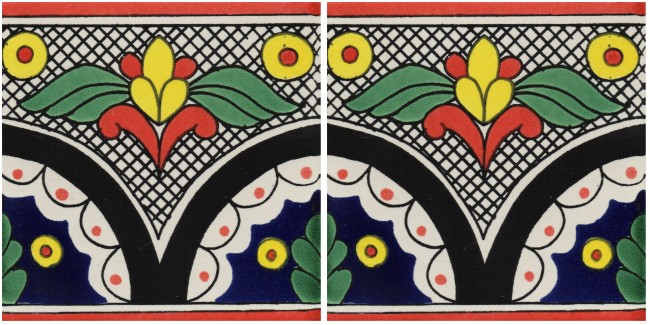 Mexican Talavera Border Tile Cananea