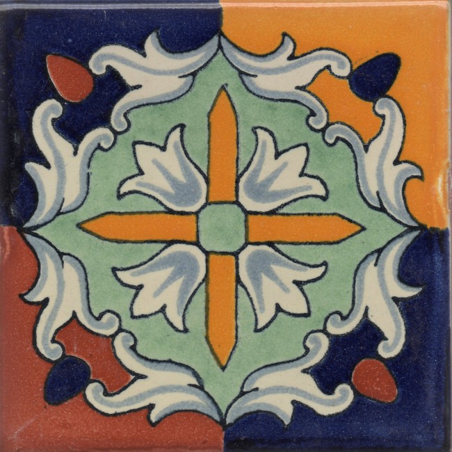 Mexican Talavera Tile Vicenso