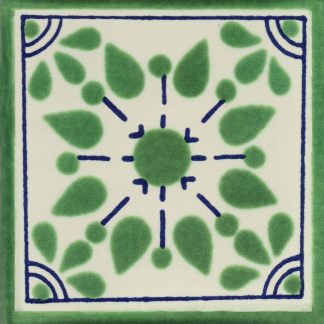 Mexican Talavera Tile Zafra