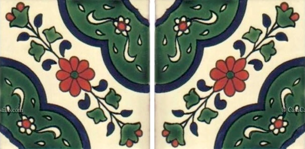 Mexican Talavera Border Tile Velilla