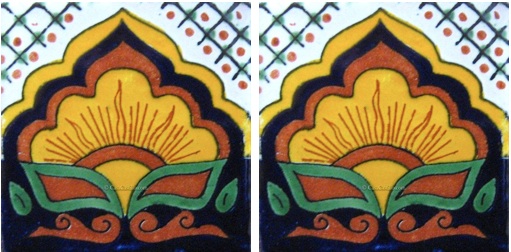 Mexican Talavera Border Tile Sayula