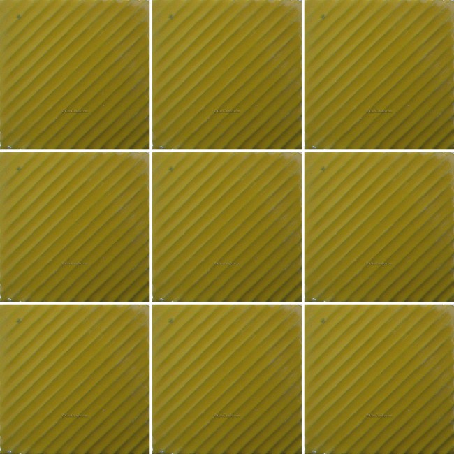 Mexican Talavera Tiles Yellow Ripples