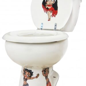Mexican Talavera Toilet Betty Boop