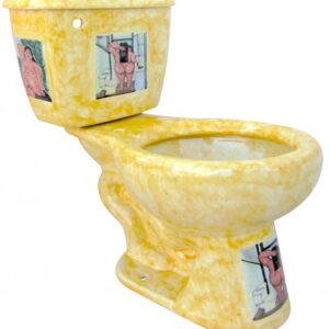Mexican Talavera Toilet Botero