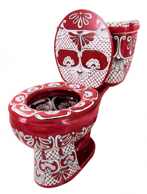 Mexican Talavera Toilet Caliente